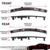 NJSBYL Smoked Lens Corvette C7 LED Front Rear Side Marker