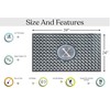 A1HC Large Monogrammed Door Mat, Natural Rubber, 24x39, Ideal for
