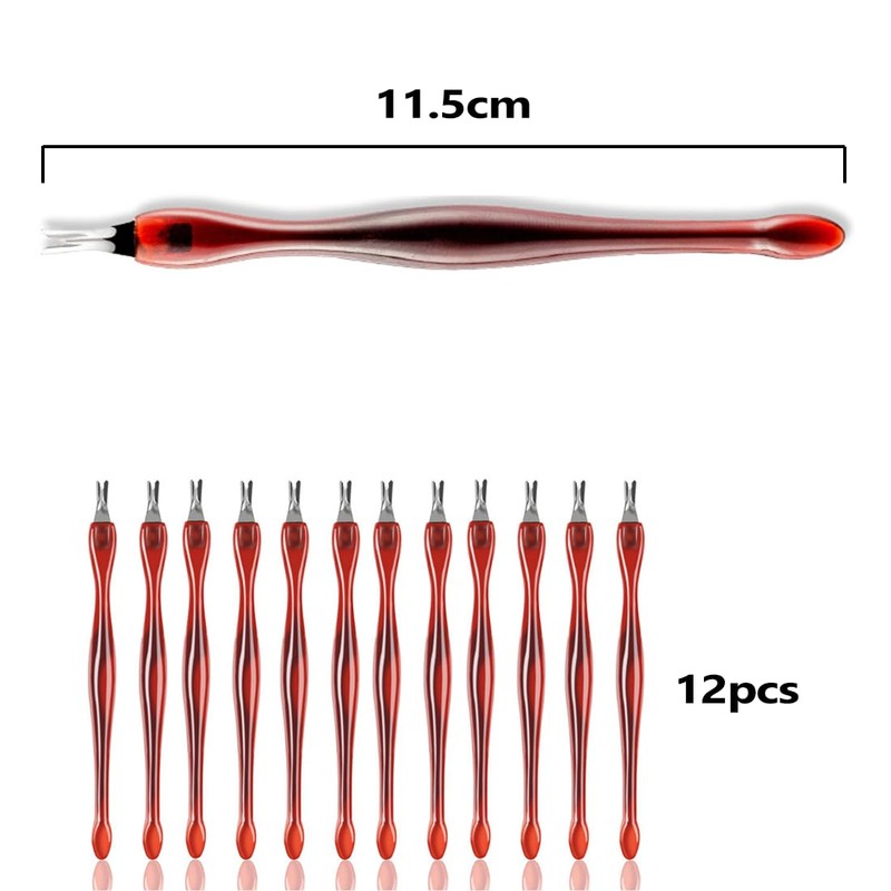 12 Pieces Nail Cuticle Remover Trimmer Pusher Manicure Dead Skin