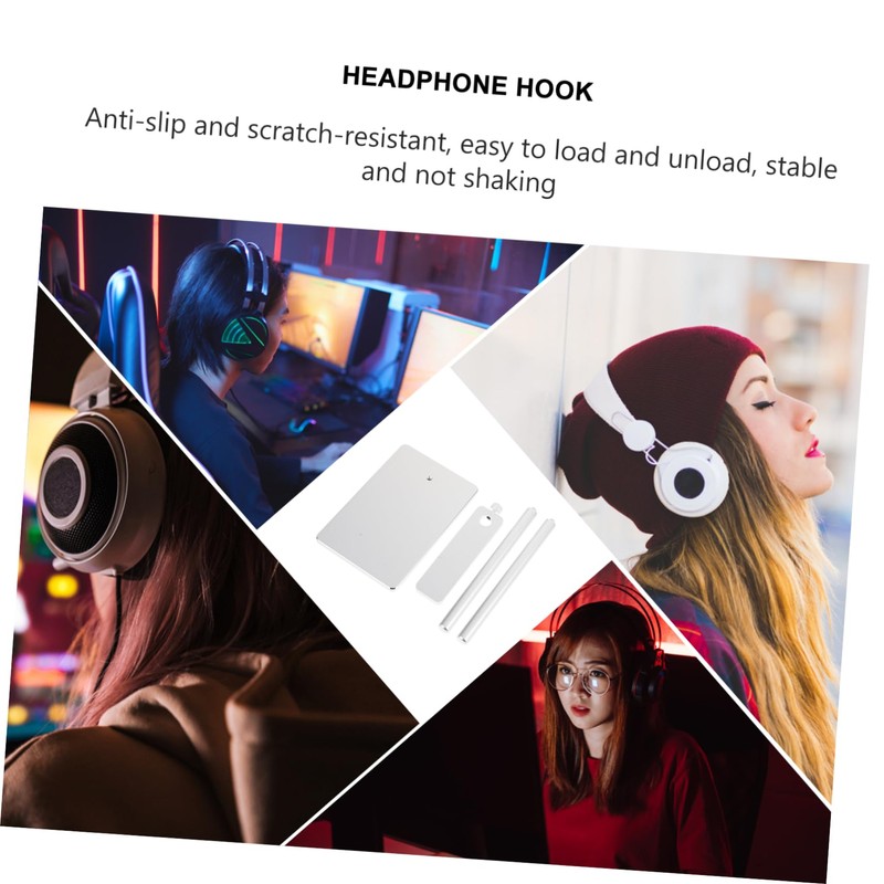 Hohopeti 1pc Headset Stand Rack Compact Headphone Holder for Desk