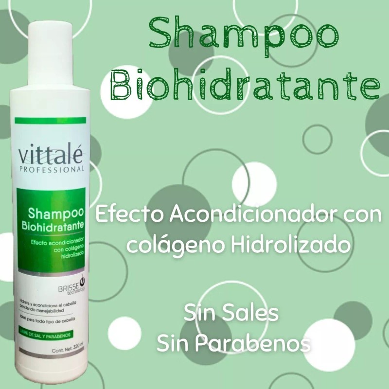 Vittale 6 Shampoo Biohidratante Sin Sal Sin Parabenos 320ml
