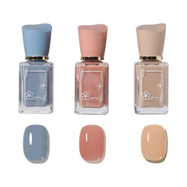 Esmalte de uñas multicolor de secado rápido y sin hornear, hermoso aceite de uñas de cobertura total, laca de gel para esmalte de uñas, barniz de...  