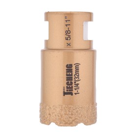 Diamond Core Drill Bit 1-1/4 inch Diamond Hole Saw for Granite, Quartzite, Marble, Concrete, Porcelain, Ceramic Dry or Wet Use Fit Angle Grinders (32mm)