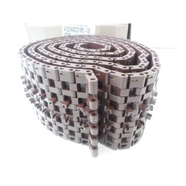 Intralox 10'L Intralox  6"W 1400 Series Dark Brown MTW Flat Top Nylon Belt W/ Tabs