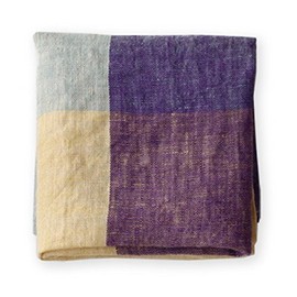 [ri-no・e・ri-na/Lino E Lina] Linen Handkerchief esixeru (Purple) N181