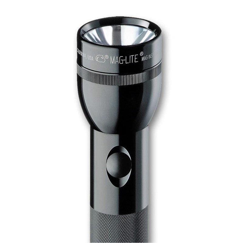 Maglite Heavy-Duty Incandescent 5-Cell D Flashlight in Display Box, Black