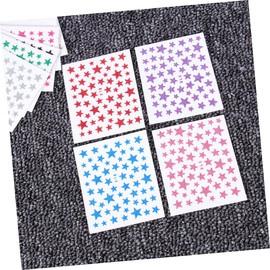 Mikinona 10sheet Nail Art Sticker Glitter Star Nail Wraps for Women Sticker Press Glitter Star Decals