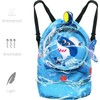 Cartoon Swimming Bag,Beach Bag,Waterproof Backpack,Gym Backpacks,Dry Wet Separation Receptacle,for Swimming,Beach,