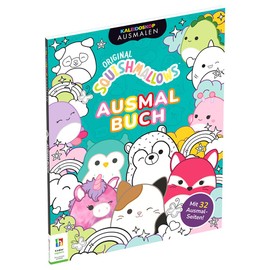 Hinkler - Original Squishmallows Colouring Pad - 32 Pages - Colouring Pages for Children and Teenagers