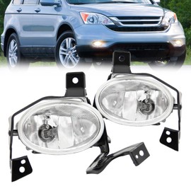 RAPOOSANS Driving Fog Lights Lamps Assembly Kit for Honda Crv Cr-v 2010 2011 Fog Lights Replacement with Switch and Wring Kit H11 12V 55W Bulbs