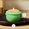 Luminara Lucky Green Pot of Gold Candle - Flickering Real-Flame