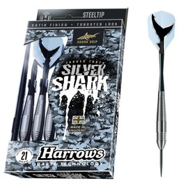 Harrows Silver Shark Steel Tip Dart Set, 21gm