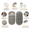 LAT Baby Warm Bunting Bag Universal,Stroller Sleeping Bag Cold Weather,Waterproof