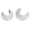 U Shape Shower Rod Holder 4pcs Curtain Rod Bracket Stainless