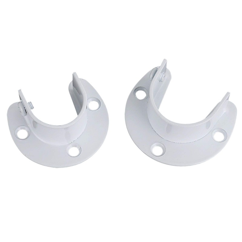U Shape Shower Rod Holder 4pcs Curtain Rod Bracket Stainless
