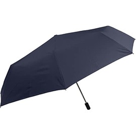 Nakatani Men's Folding Umbrella, Windproof, Navy, Plain [423-028], Hand Opening, 23.6 inches (60 cm), Big Size