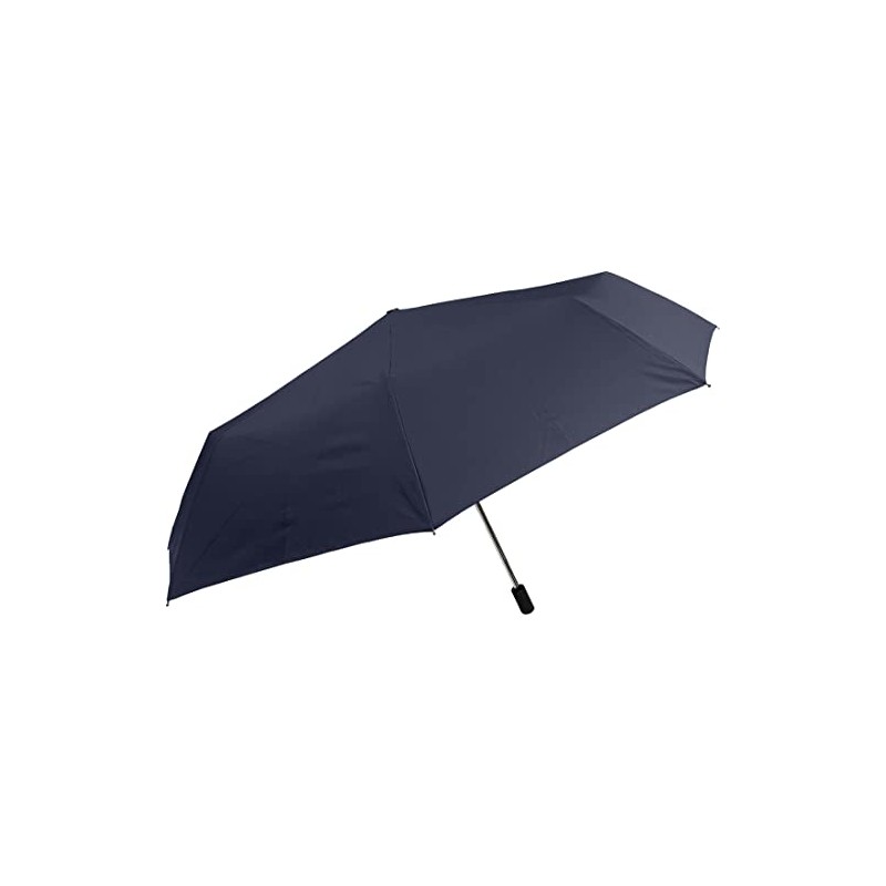 Nakatani Men's Folding Umbrella, Windproof, Navy, Plain [423-028], Hand Opening,
