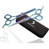 KATX Hairdressing Cutting Scissors and Thinning Barber Scissors Set (6.0")