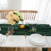 CHUQING Table Runner Cheesecloth Emerald Green Boho Gauze Cheese Cloth