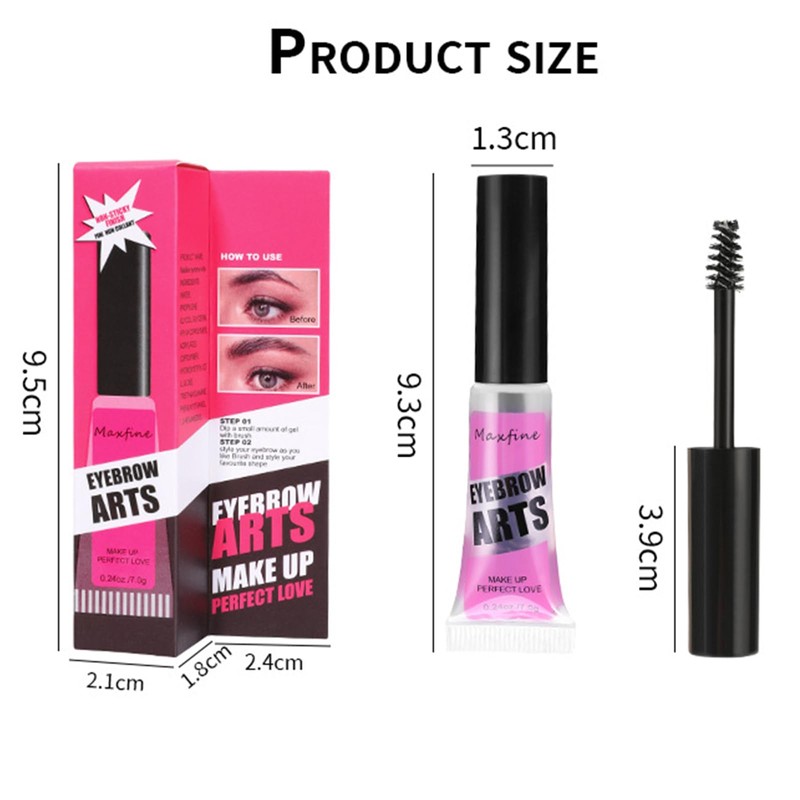 Eyebrow Gel Clear, Professional Makeup Brow Glue (Hyaline-2)