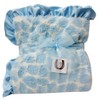 Max Daniel Baby Throw Blanket, Blue Giraffe by Max Daniel