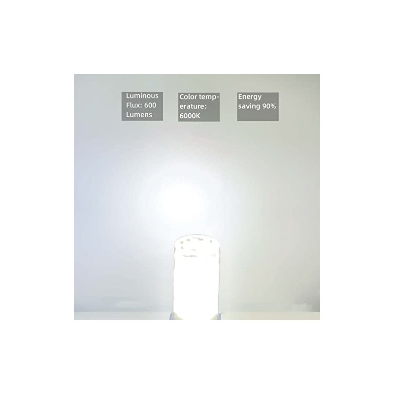 DAPSHU 6 Pack G9 Led Light Bulb 6W Equivalent 60W