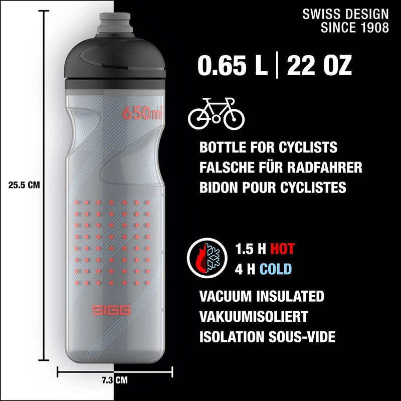 SIGG - Soft Bike Water Bottle - Pulsar Black -