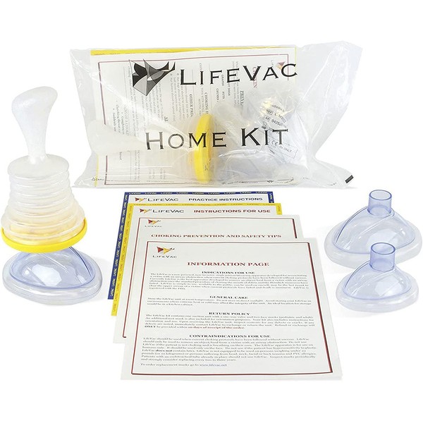 LifeVac Home Kit - Choking Rescue Device Home Kit for Adult and Children, Airway Clearance Device for Choking