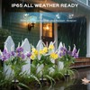 TANSOREN 4 Pack Solar Garden Lights Outdoor, 2 Lighting Modes