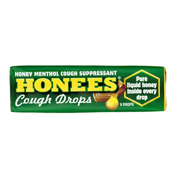 Ambrosoli Honees Menthol Eucalyptus Cough Drops, 9 Drop Bars