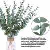 Baixi 24 Piezas Tallos De Eucalipto Decoración Hojas Artificiales