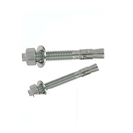 KolotovichTool Pack of 100, 3/8-16 x 3 3/4" Concrete Wedge Anchor Zinc Plated Fastener Kit Bolt Set RE-5294DD