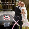 2 PCS Large Just Married Car Decorations, 13.9 x 8.8