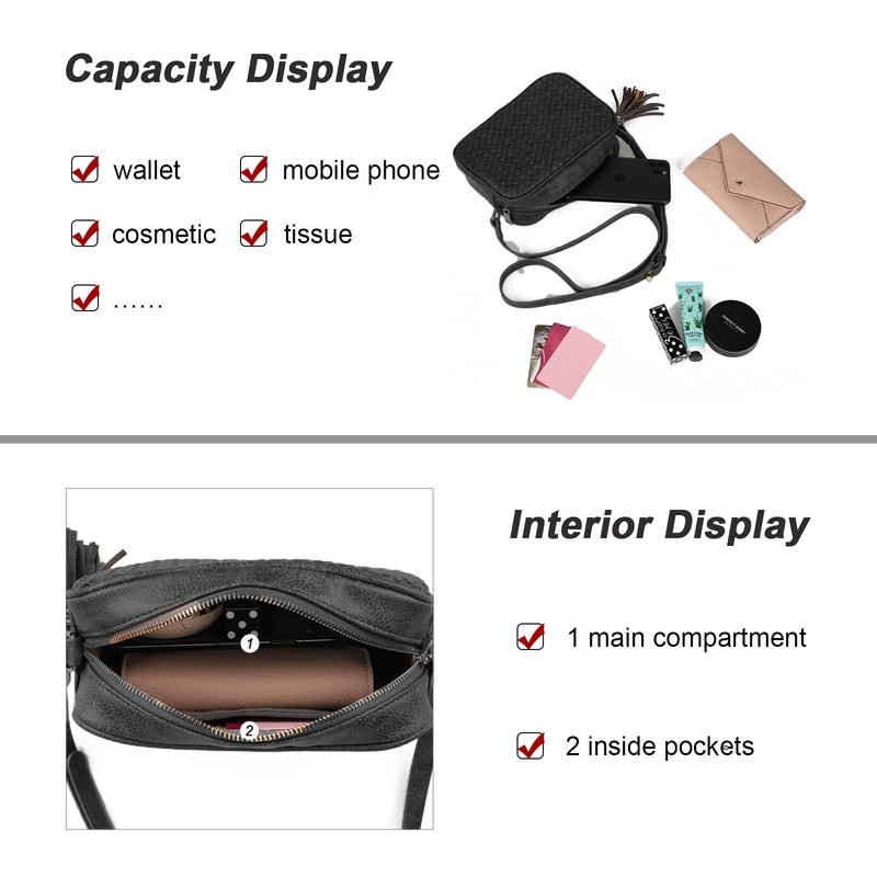 Gladdon Women's Small Shoulder Bag, Small Handbag, Elegant Braided Shoulder