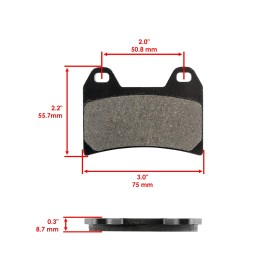 Caltric Front Brake Pads for Ducati 900 Supersport Monster S I.E 2001-2002 / 61340201A