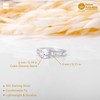 Amberta Solid 925 Sterling Silver Engagement Ring for Women |