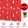 Famibay Christmas Tree Shower Curtain 180x180cm Red Christmas Bathroom Curtain