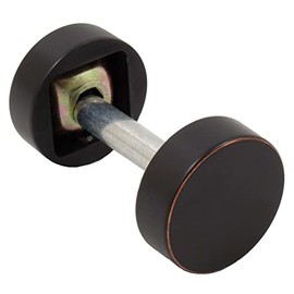 Round Handleset Hole Cover, 1 Inch Diameter, Fits Doors 1-3/8" to 2-1/4" Thick, Vintage Bronze by Stone Harbor Hardware