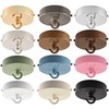 ElekTek 100mm Diameter Flat Top Ceiling Rose with Strap Bracket