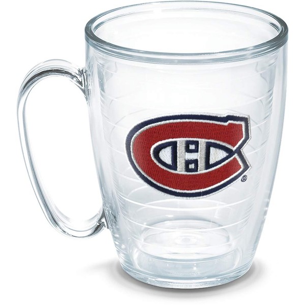 Tervis Made in USA Double Walled NHL Montreal Canadiens Insulated Tumbler Cup Keeps Drinks Cold & Hot, 16oz Mug, Primary Logo