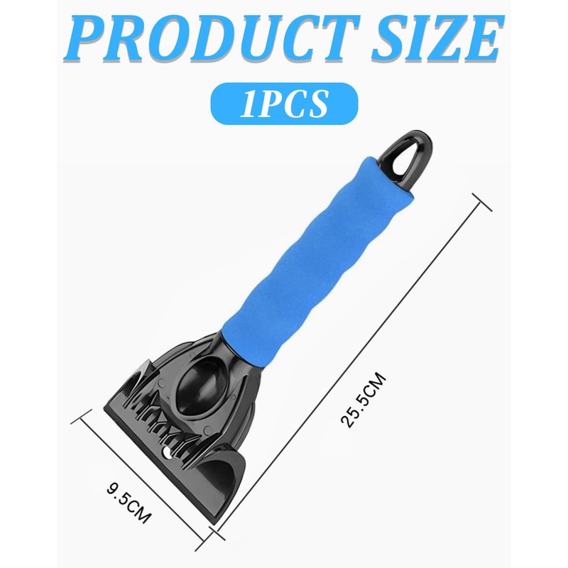 BPTRKOM Pack of 1 Ice Scraper - Ergonomic Snow Scraper
