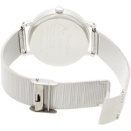 Fieldwork QKD048 Analog Classy Metal Band Mesh Men's Wristwatch, Silver, Watch Analog, Bracelet, Scandinavian