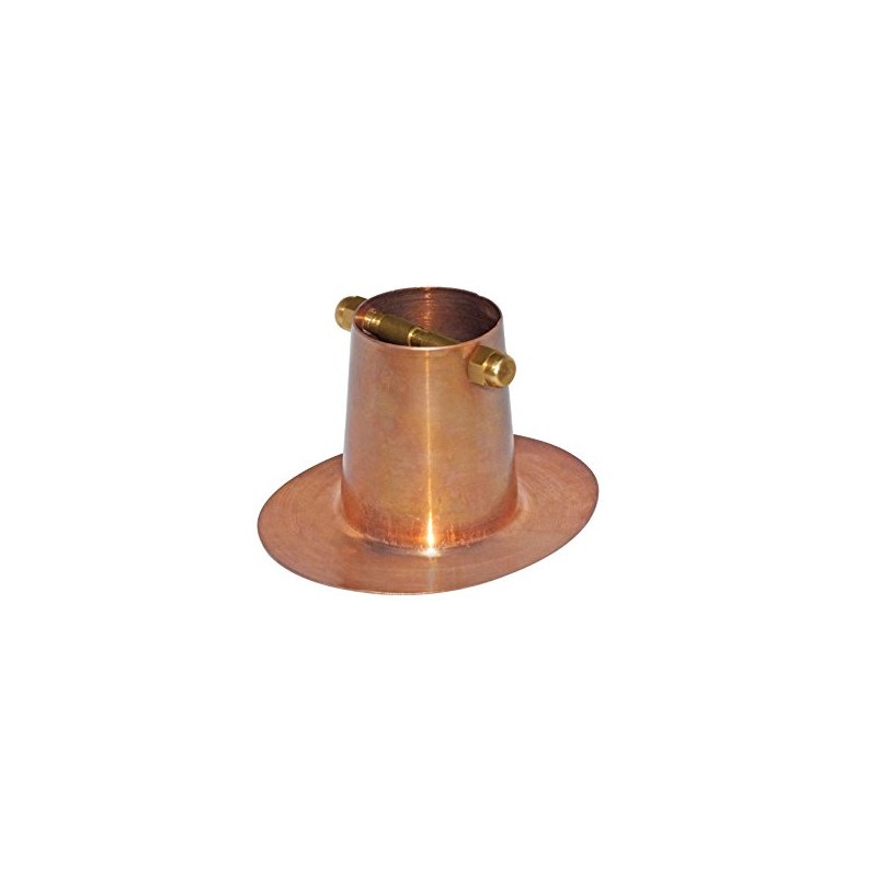 Monarch Rain Chains 25034 Pure Copper Gutter Adaptor with Brass