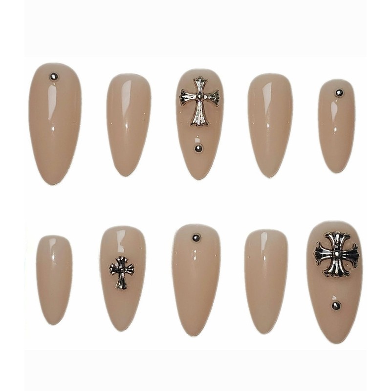 Chrome Saint [Handmade Nail Tips] Emily Nail - Coffin /