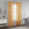 Eclipse Emina Crushed Sheer Voile Window Curtain Panel, Rod Pocket