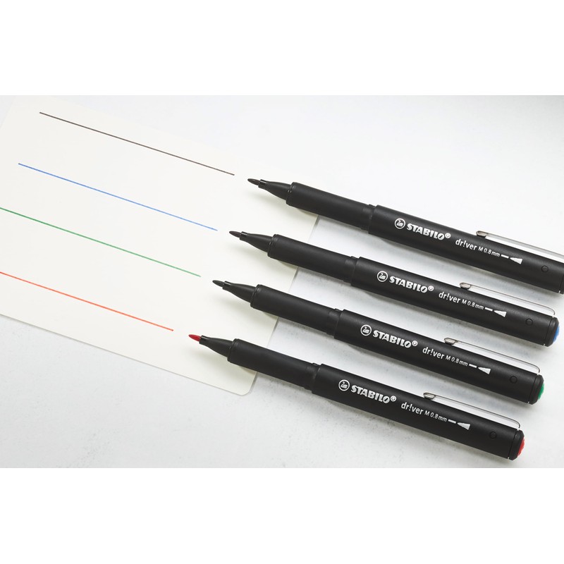 STABILO Premium Fineliner | 0.8 mm | Medium | Black