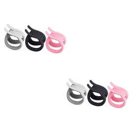 Mipcase 2sets Yoga Wrist Protector Band Elastic Strap for Sports Fitness and Comfortable Support for Running Yoga and Weightlifting Grey Black and Pink 3pcs*2