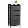 Segawe Fabric Storage Tower with 4 Drawers Tall Chest of