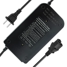 48V 20AH Lead Acid Battery Charger for Scooter, Go-Karts, Big Toys Baja, FitRight, Go-Bowen 100V-240V Input with 3 Pin Plug