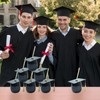 Graduation Cups with Lids and Straws, Reusable Plastic Cap Cups